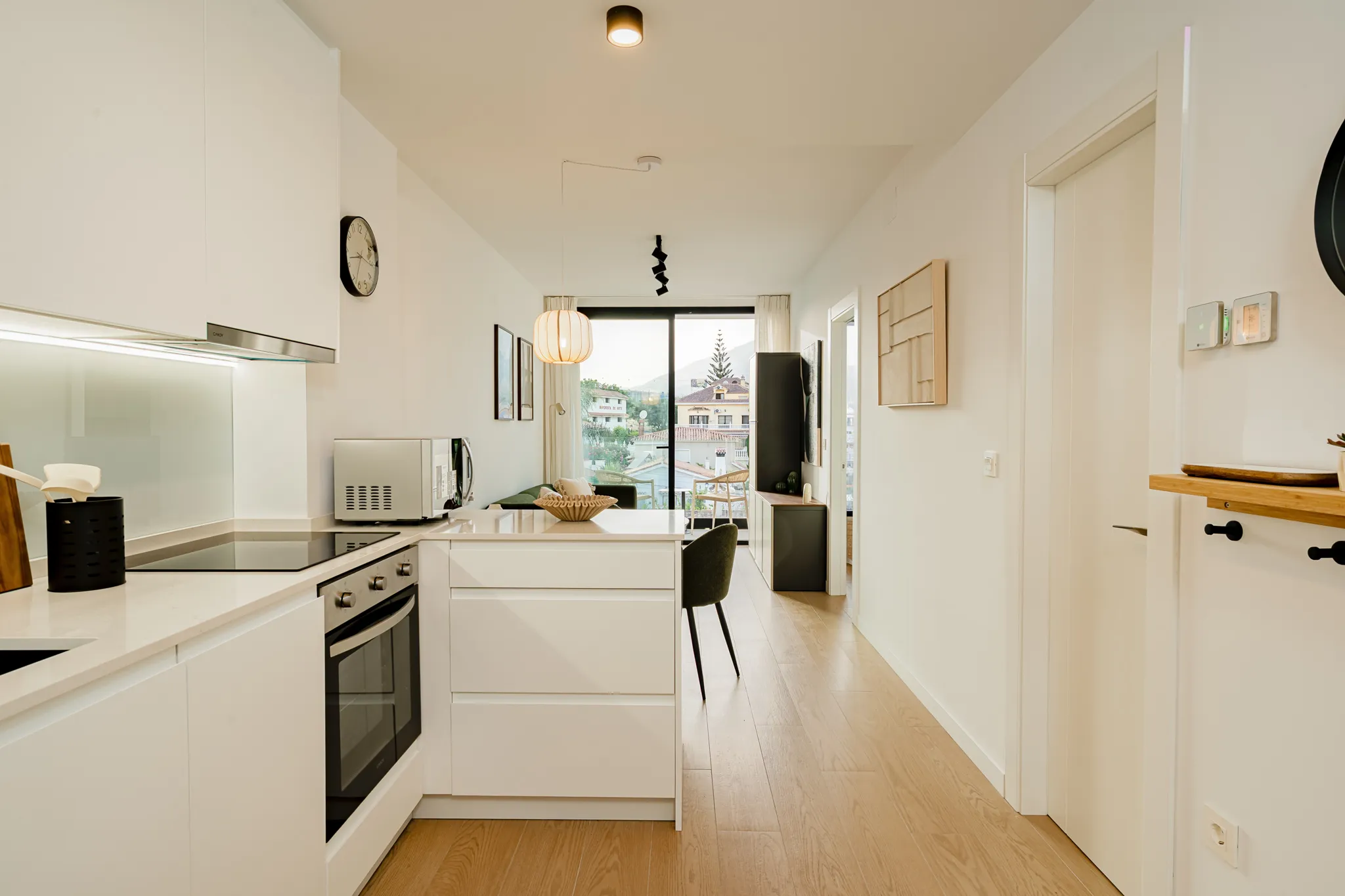 Cocina y comedor de una vivienda compartida